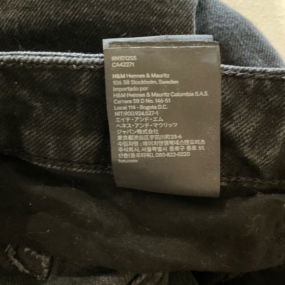 H&M No. 2 Essentials Jeans Black Wash Denim Regular Fit Men’s Size 29/32 - Picture 13 of 13